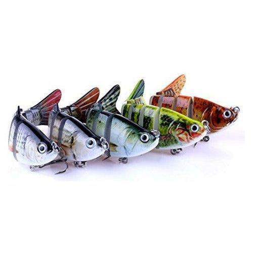 A-szcxtop Multi Jointed Fishing Lures Hard Baits Lifelike Segment Swimbait  Bass Crankbaits 18g 10cm