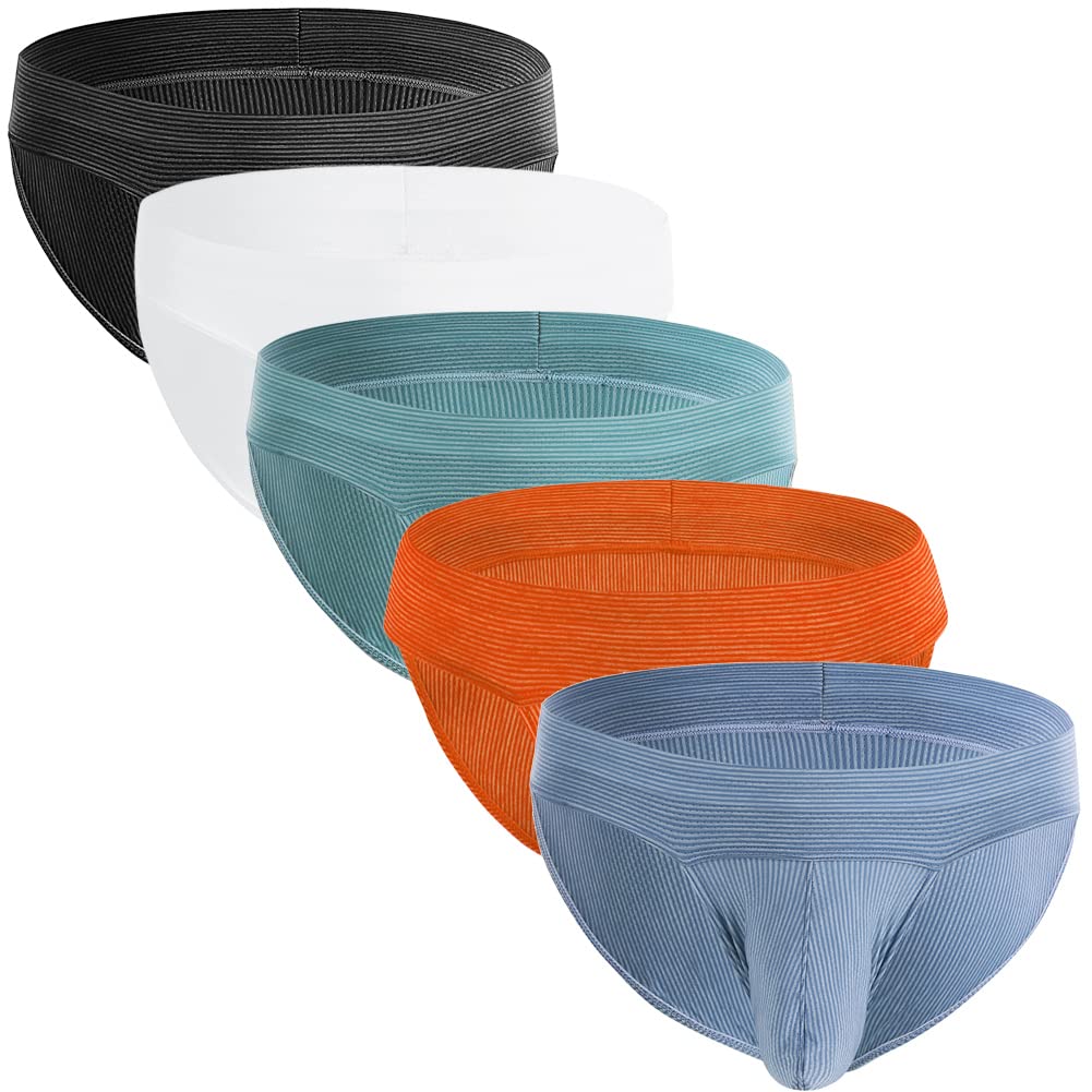 Men's Striped Mesh Briefs 5-Pack - Assorted 3 L-image-74901385-3110-4937-8217-69832f07da4c-111922
