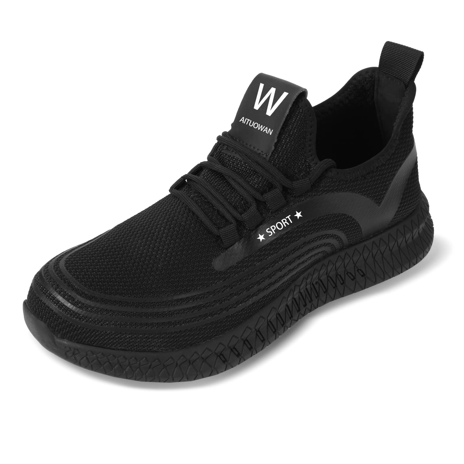 Steel Toe Safety Trainers - Black UK 9.5-image-af007821-a28e-4d1b-a1ad-06f4255ae8ba-123404