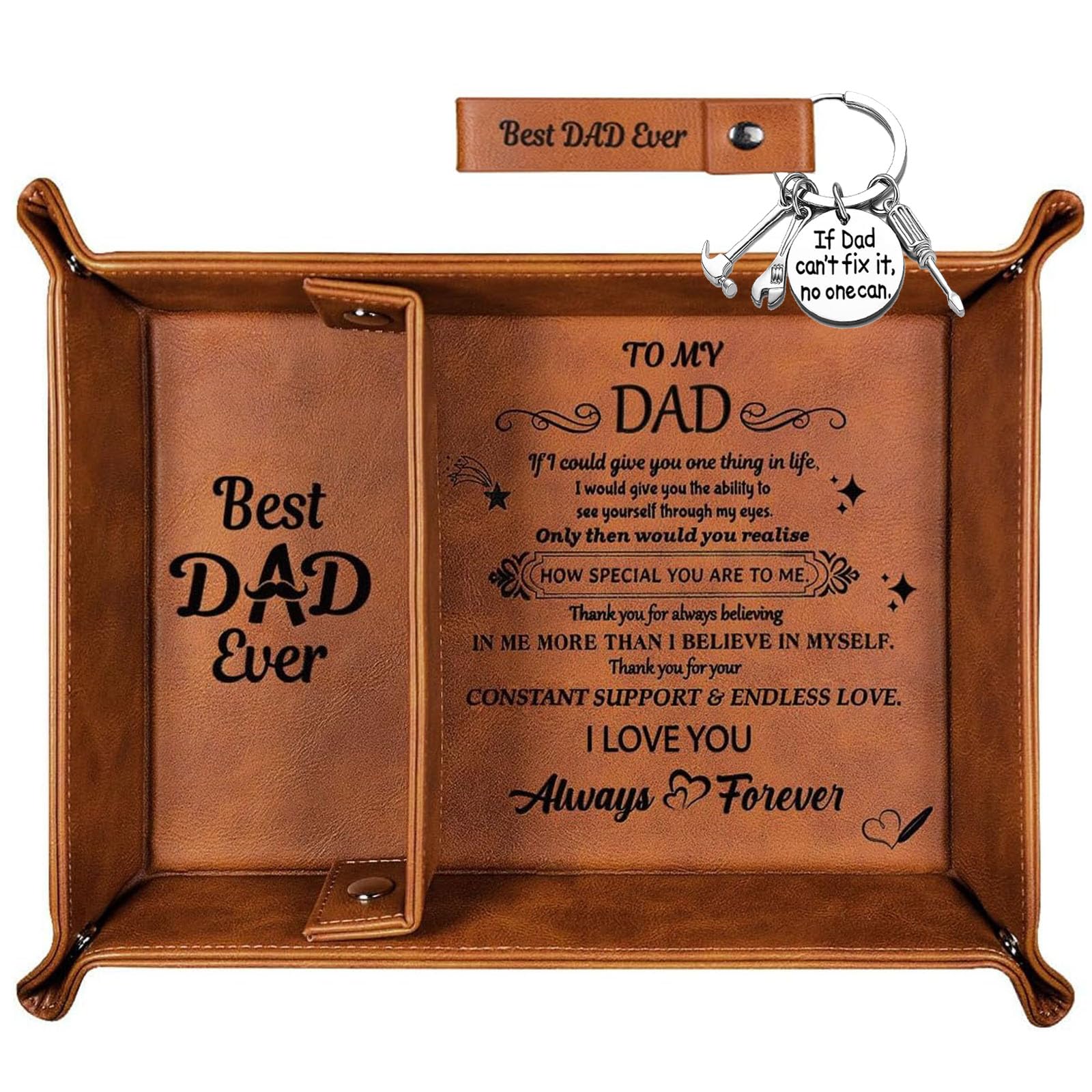 Wooden Valet Tray Dad Gift – Wooden Dad One Size Wooden Valet Tray Dad Gift – Wooden Dad One Size