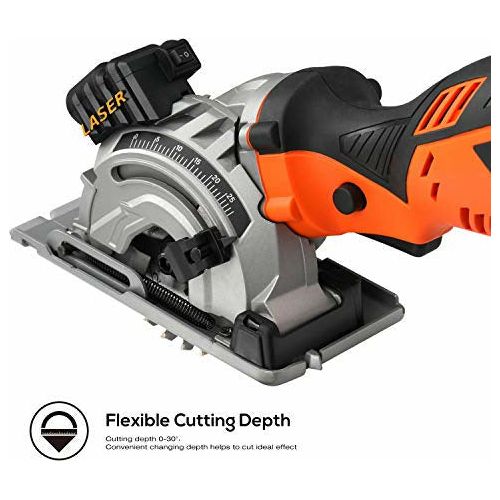 GALAX PRO Circular Saw, 600W 4500RPM Mini Circular Saw With Laser