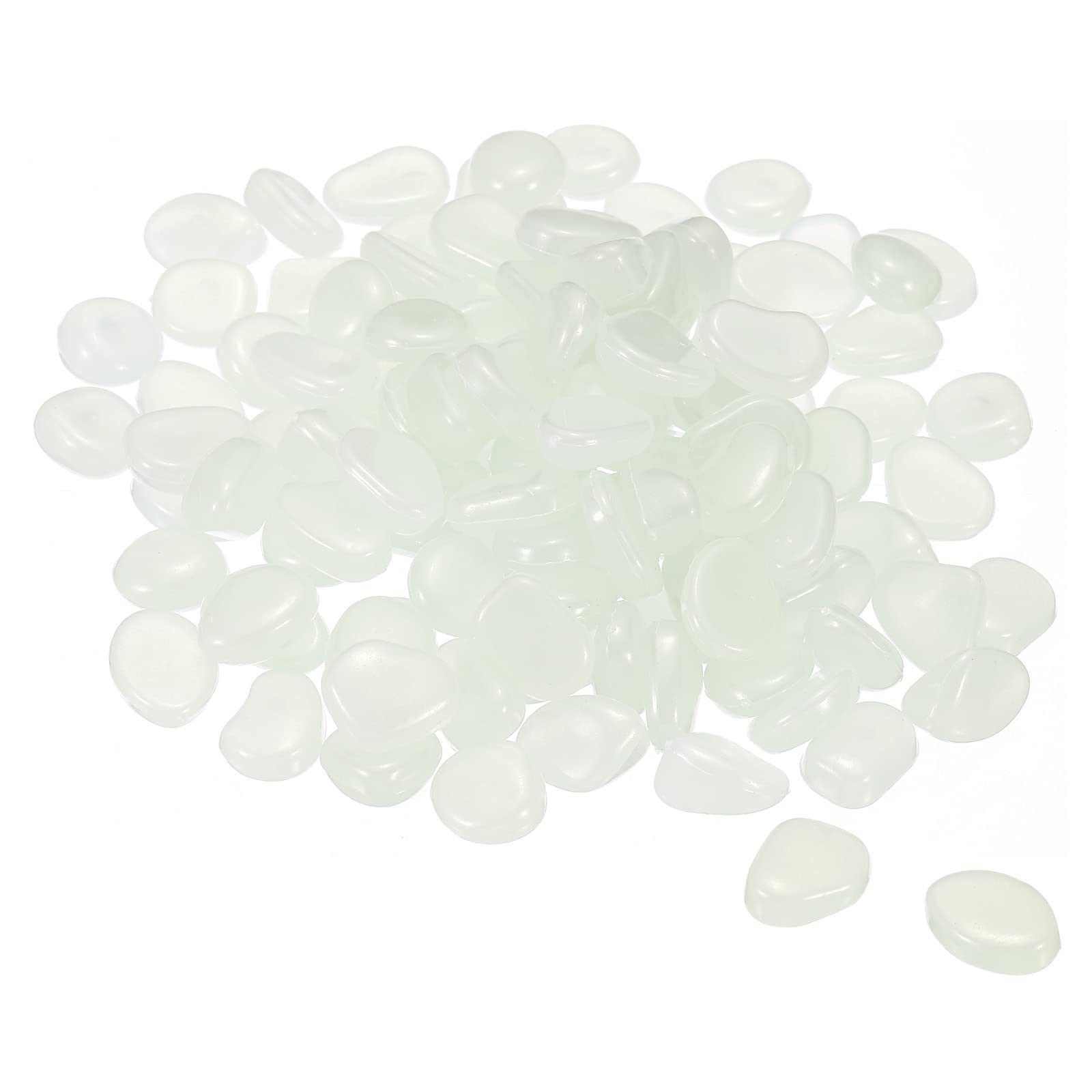 sourcing map Glow Rocks Glow Pebbles Decoration in 500pcs 8-11mm White-image-a543e24e-aa24-429f-9c83-210f69865318-60405