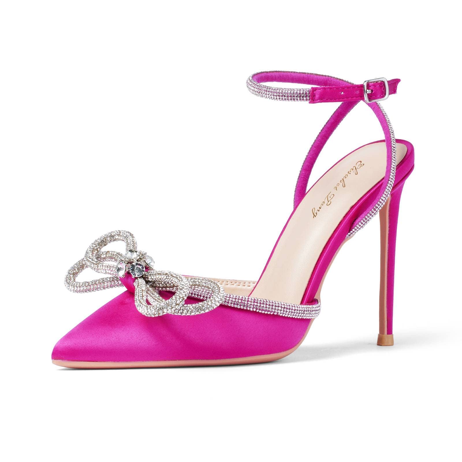 Rhinestone Bow High Heels - Hot Pink UK 7.5-image-6bbea49a-79c2-4427-84ac-9775d1abf6db-87707