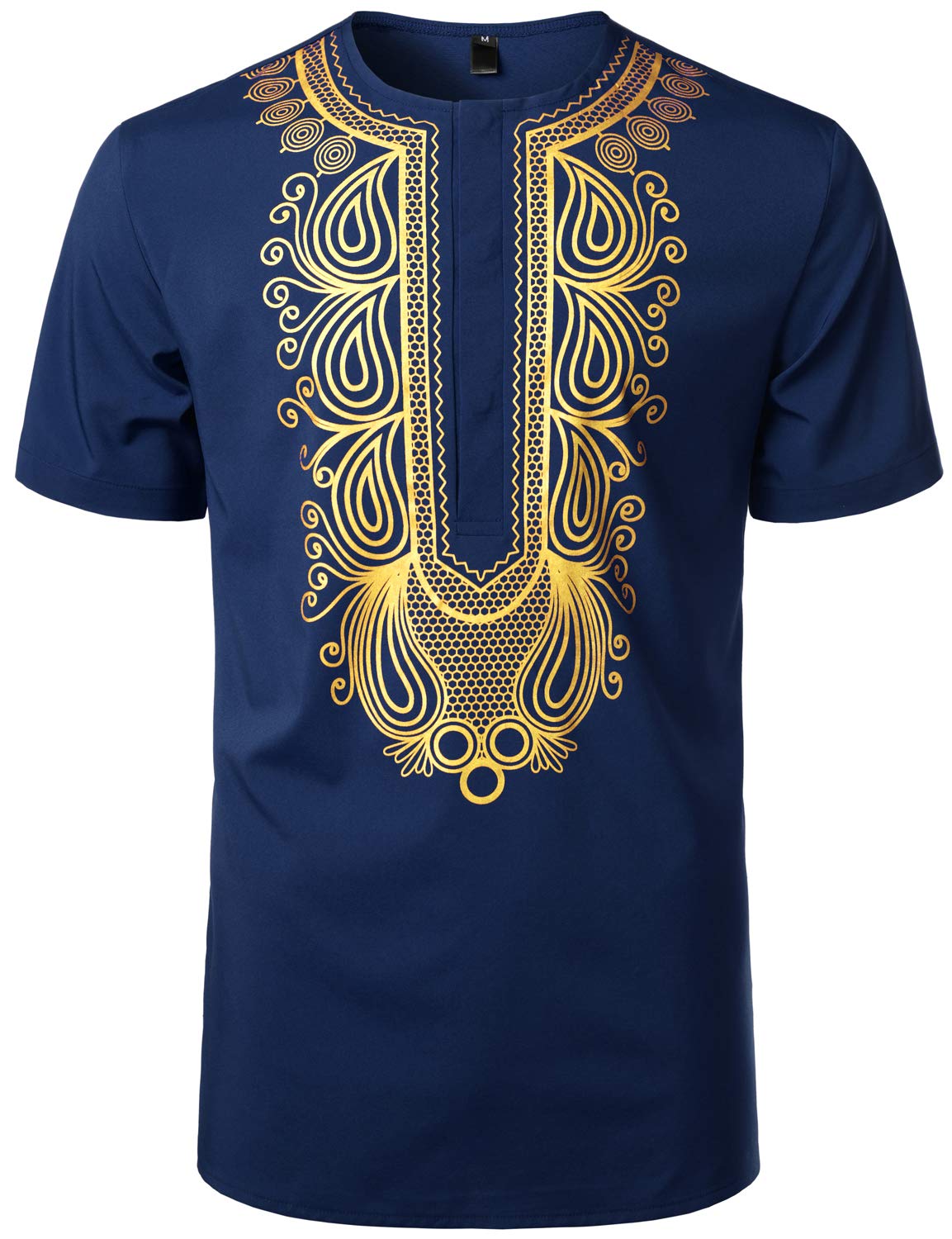 Men's African Dashiki Shirt - Royal Blue Small-image-1cb6e01b-47a1-41c5-a5cc-68846d632a67-90178