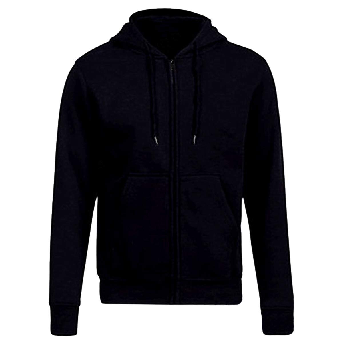 Unisex Fleece Zip Hoodie - Size S UK 8-10 Black-image-253d89aa-77f8-4c53-93c3-ffe9e2d21b7c-91905