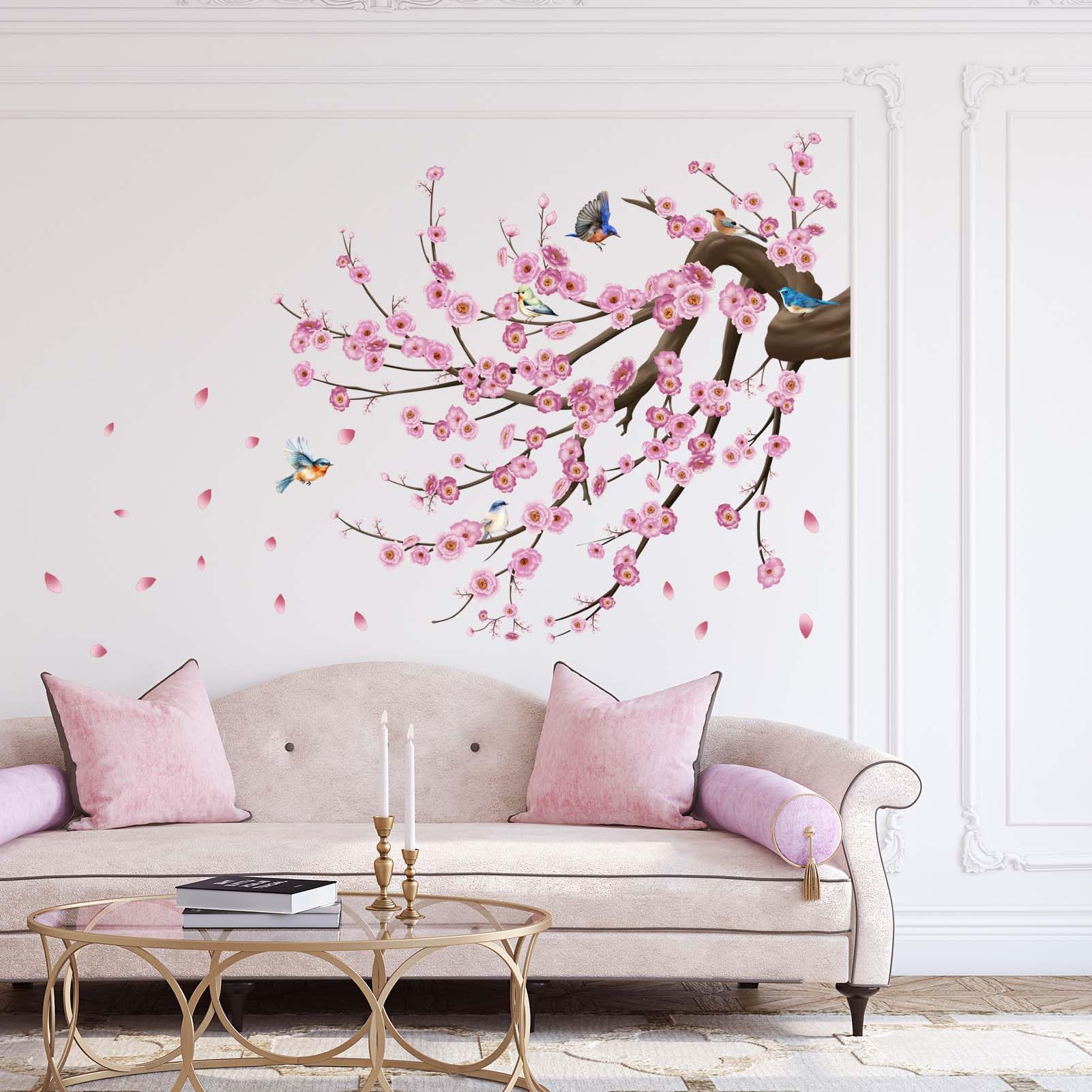 Amimagen Watercolor Cherry Blossom Flower Wall Stickers - Tree Pink-image-aa7156de-1f00-42ca-80bc-2deb89a30417-52968