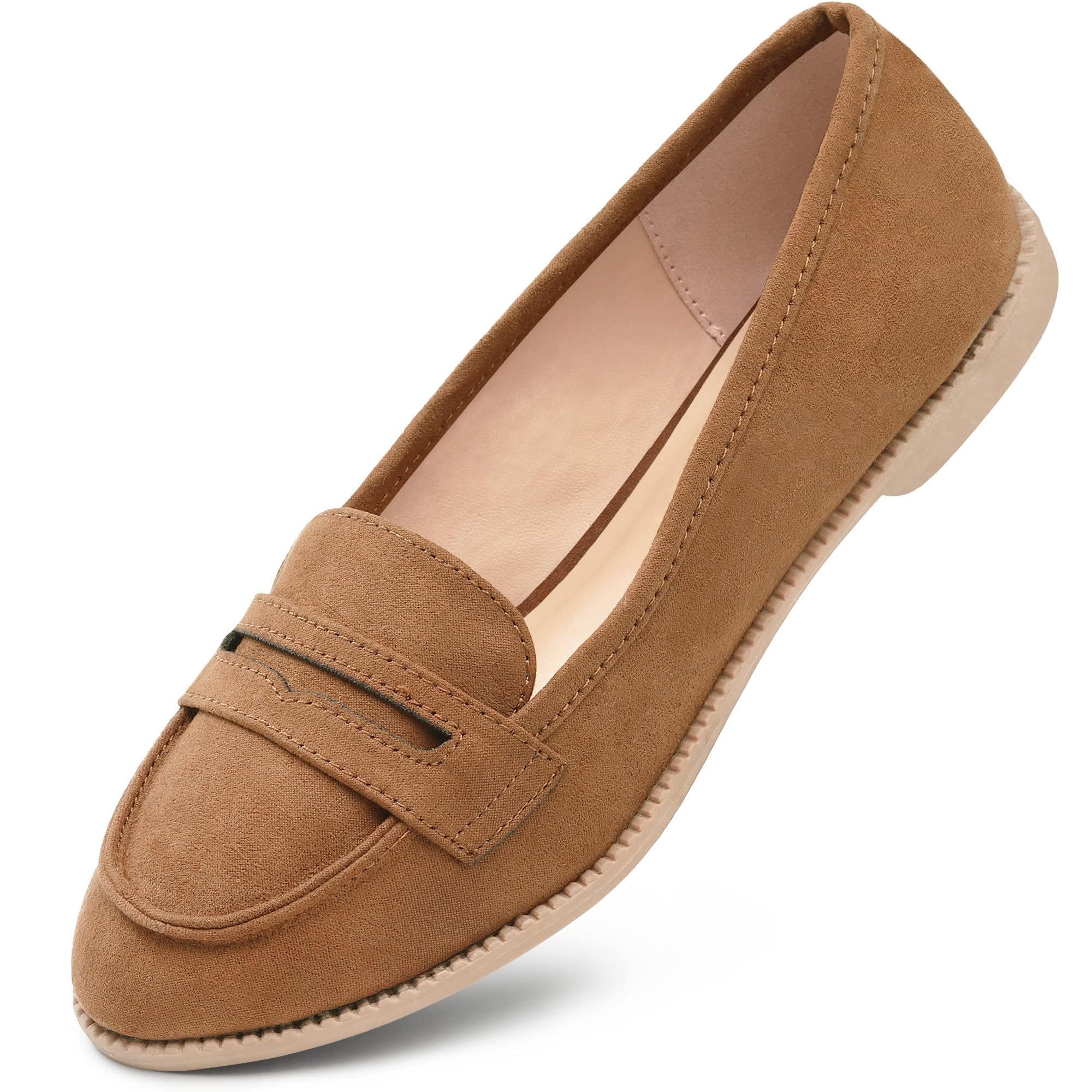 Women's Loafers Slip-On Shoes - Brown UK 6-image-8cd1f299-f28c-4009-910b-437675cb46f9-114113