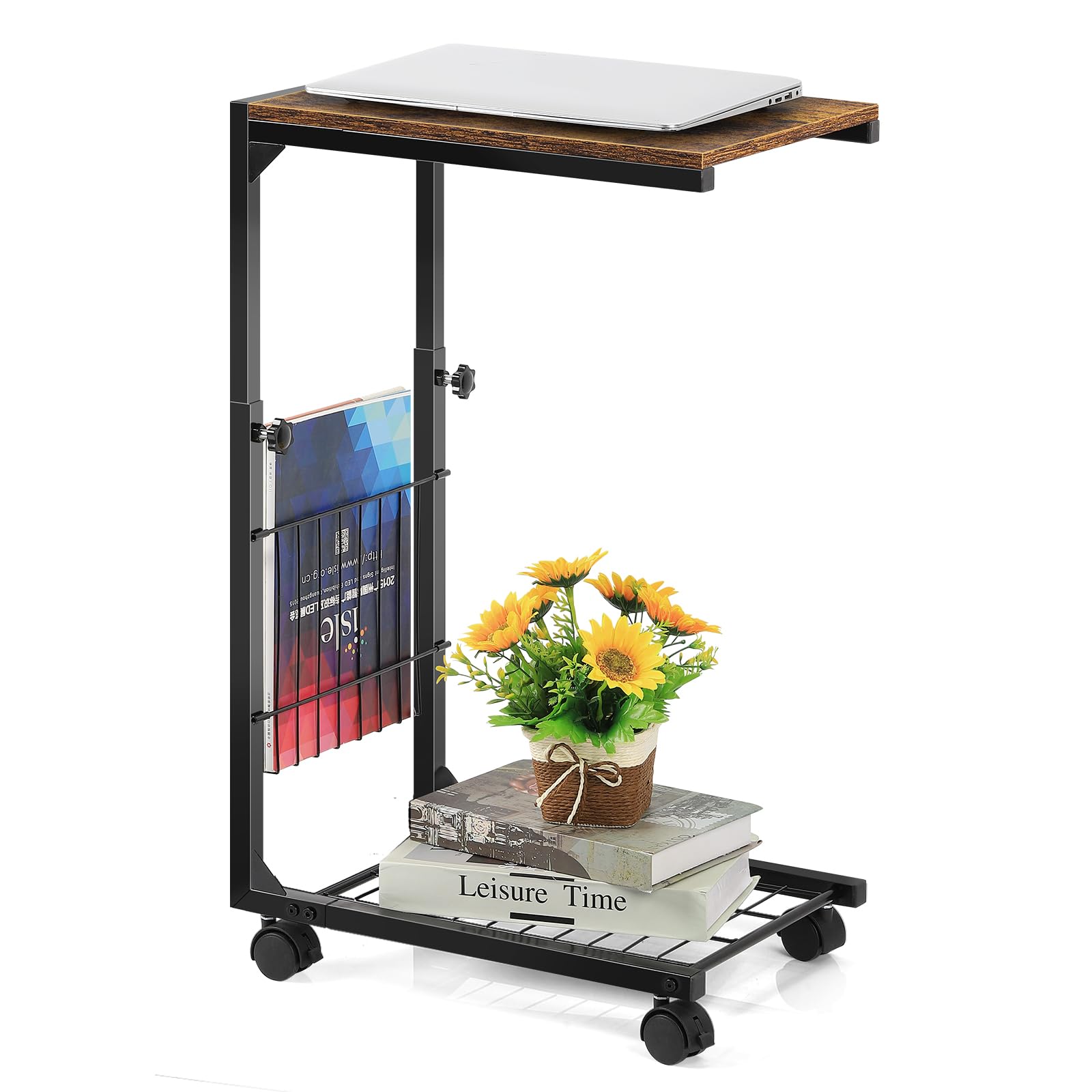Adjustable Side Laptop Table - Black-image-1d56770f-4dc4-48e5-95b3-33c82c529bd5-89669