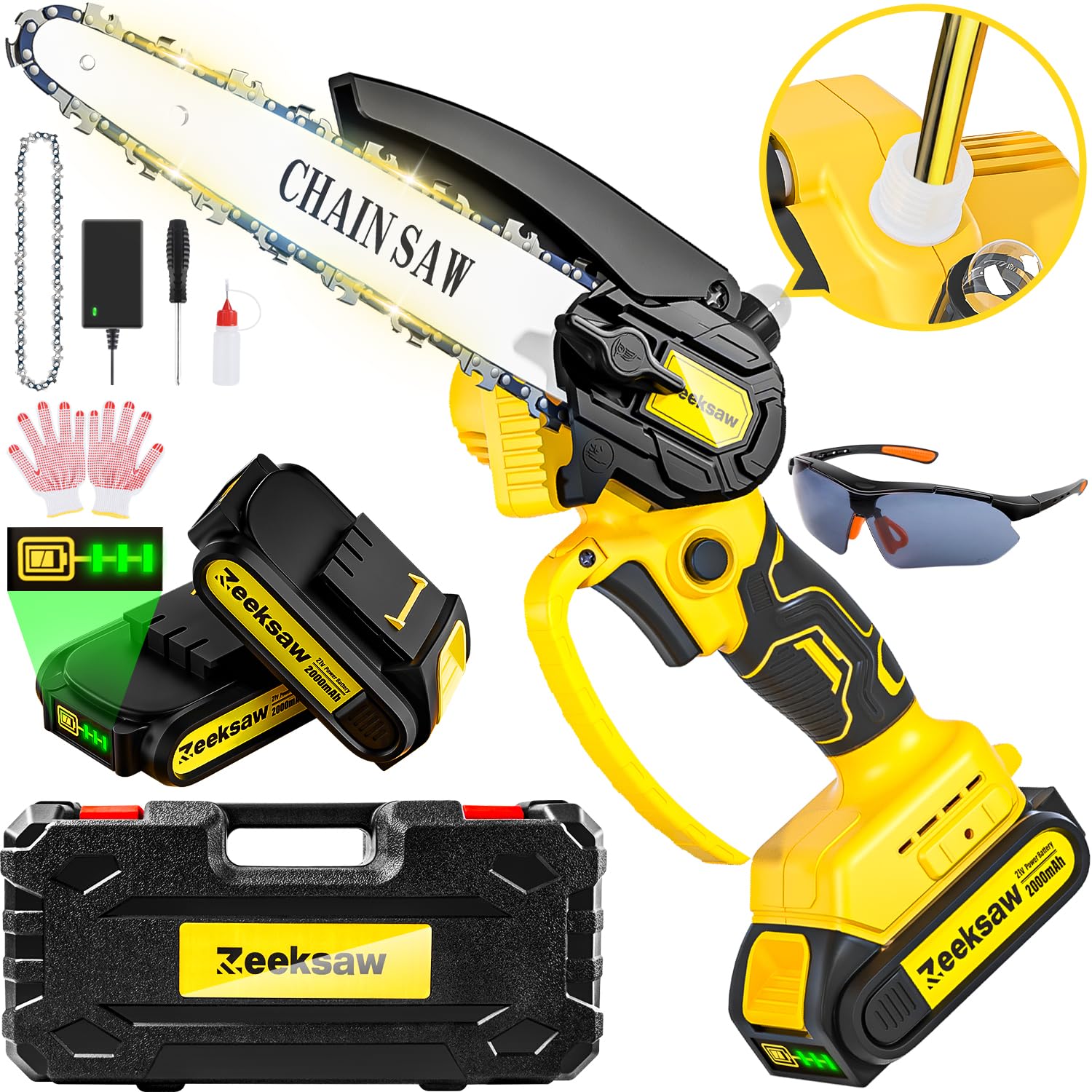 Cordless Mini Chainsaw with Auto Oiler - 6 Inch Pro Kit +2 Battery-image-cbfca043-e6b8-4361-bf83-a3d134906513-4035