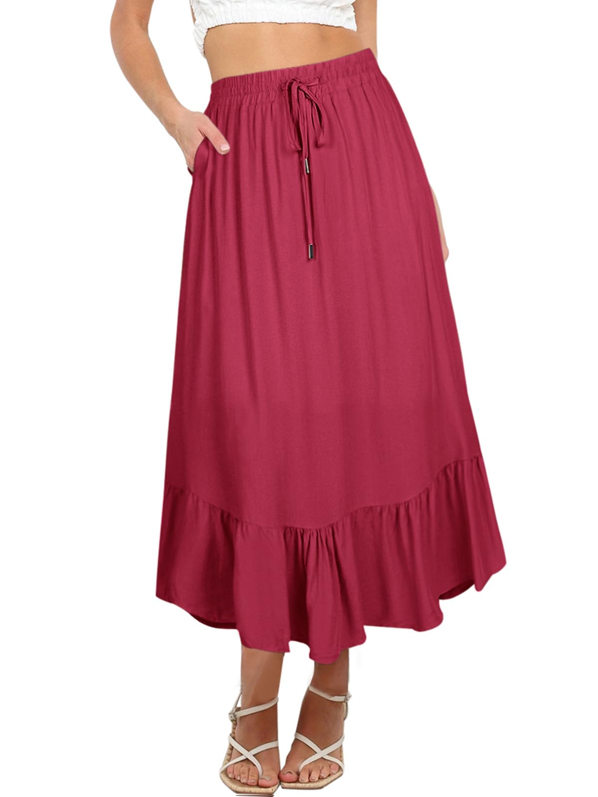 Women's Maxi Skirt - Red XL-image-f9b986c9-f99b-49c4-9ad2-0d77cdd6e8e7-92688