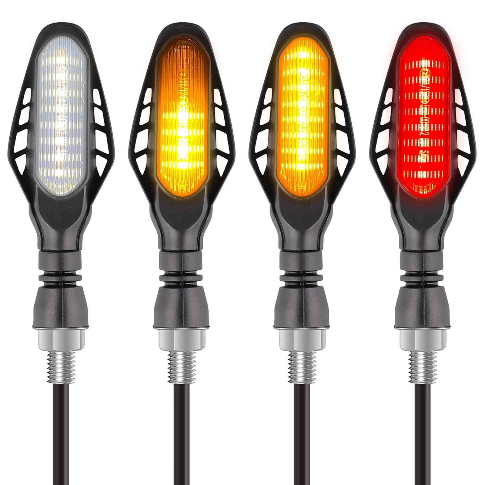 Motorcycle Flowing Signal Lights - Transparent Shell-image-6001446e-2274-46be-b63a-f0cc1ddd3b9a-110357