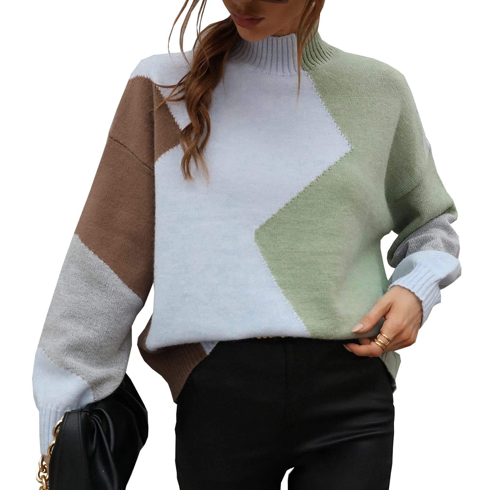 Women's Knitted Jumper Top - Green XL-image-2e6bc019-0748-4177-abae-0b78d4c77040-114811