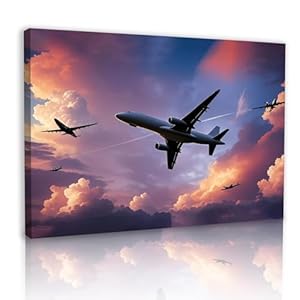 Canvas Wall Art Jet Fighter Poster - Aircraft Wall Art 30x40cm-image-fd2a671b-8653-4987-96d4-95b7666dbfed-95300