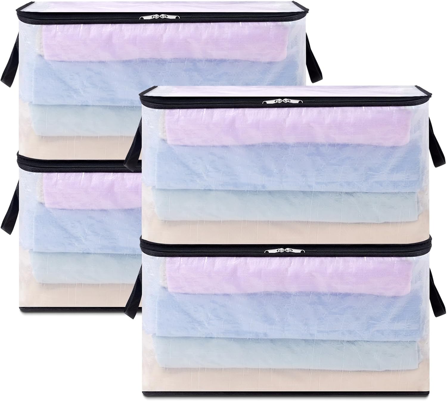 60L Foldable Clothes Storage Bags with Sturdy Zipper - 4 Pack-image-7945a2da-7c1b-4deb-bdea-5ffe6f3d76c5-40398