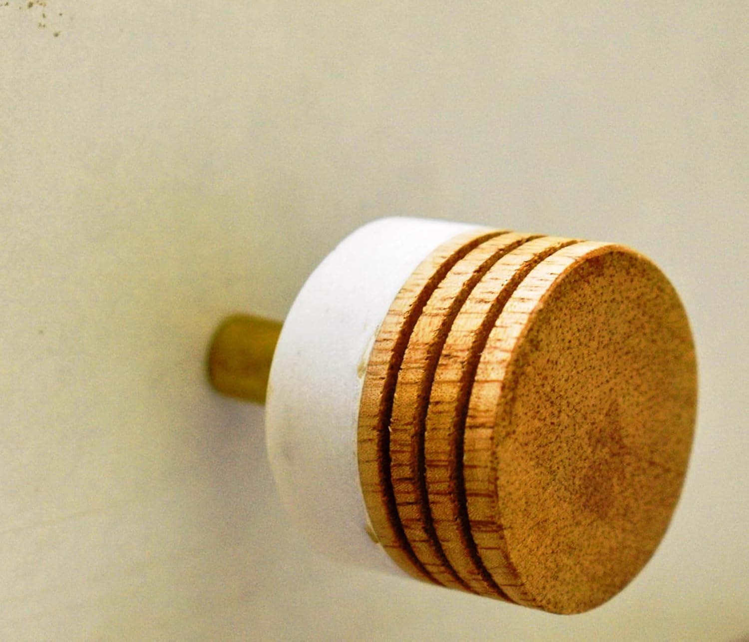 Marble Cabinet Knobs Set of 6 - White 6x3.80 cm
