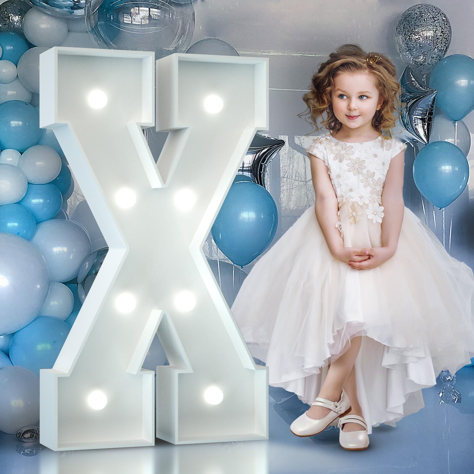 Light Up Letters Birthday Decoration: Letters for Party 3FT Large X-image-c0030a86-e62f-4fe4-b6b6-bc1b0e3215de-45767