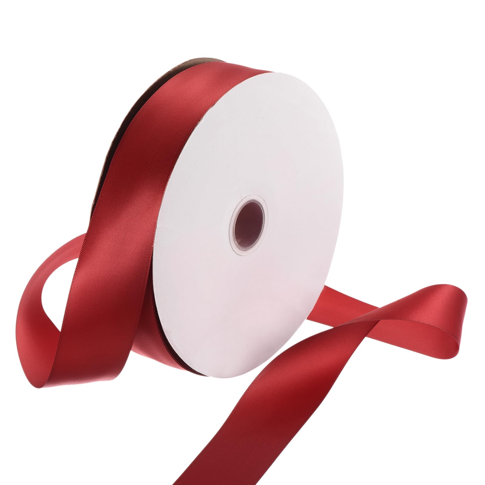 Rebower Satin Ribbon Thick Double Face 38mm 91m 100 Yard/300ft/ Red
