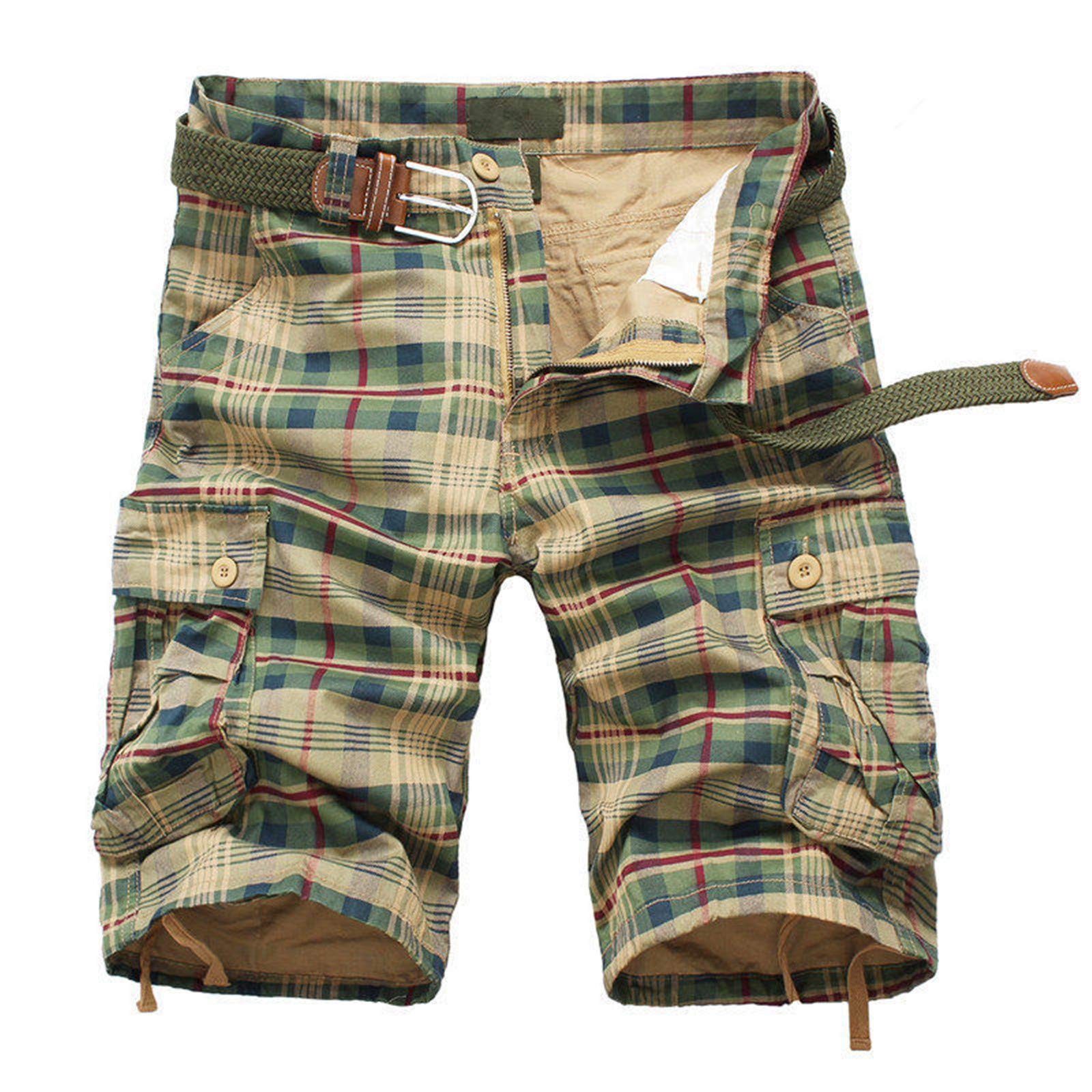 Men's Cargo Shorts Lightweight Cotton - Army Green 34-image-62938824-84c6-42dd-a31e-9a6439a29f8e-98302