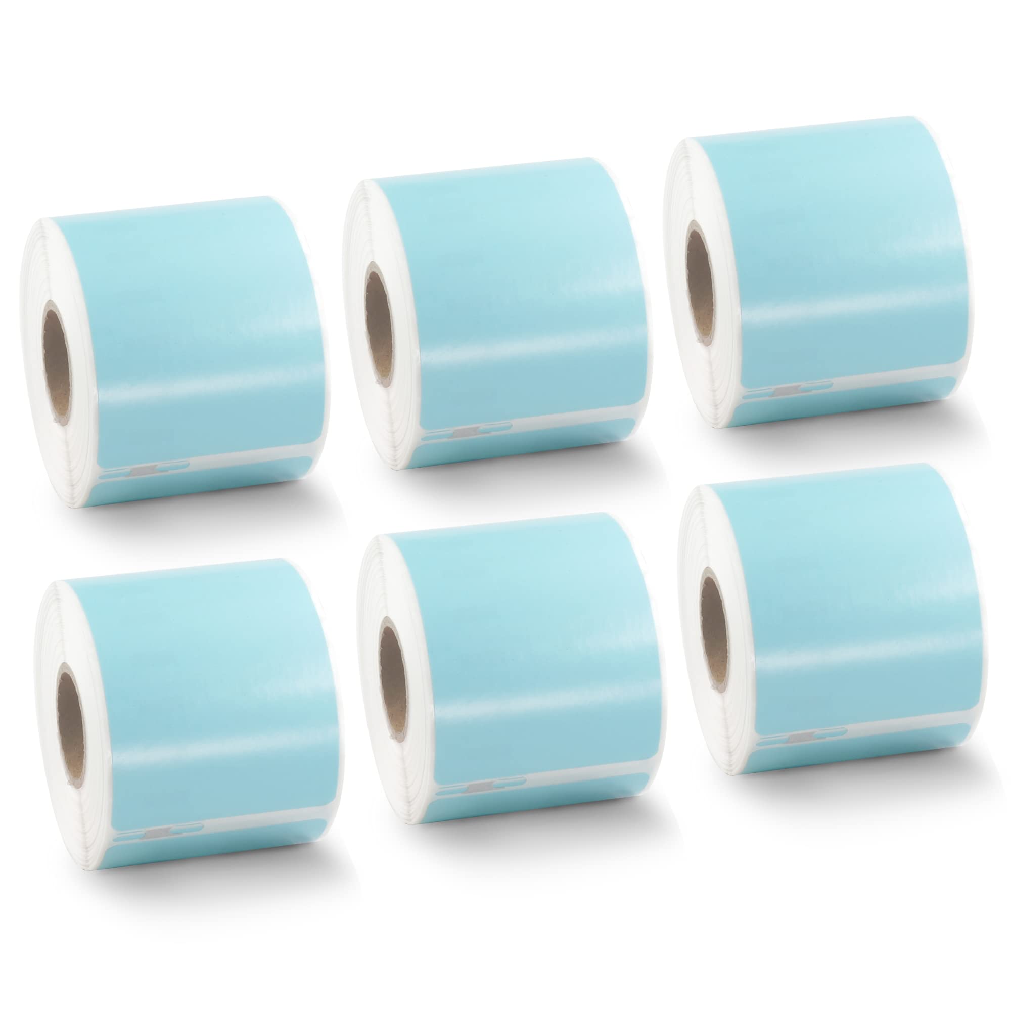 BETCKEY Blue Shipping/Name Badge Labels, 6 Rolls, 54mm x 101mm, Compatible with DYMO 450, 4XL-image-c019cf43-f631-4124-ab43-052878193900-60559