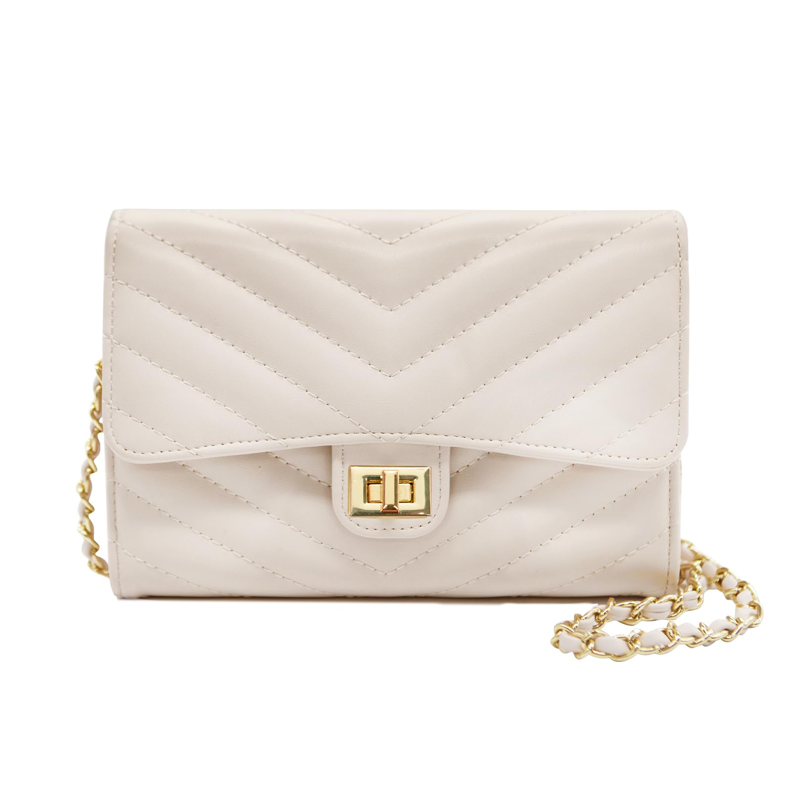 Women's Quilted Crossbody Bag - White S-image-3f34fa8c-efde-4c67-8e94-46b2d802d8e3-119242
