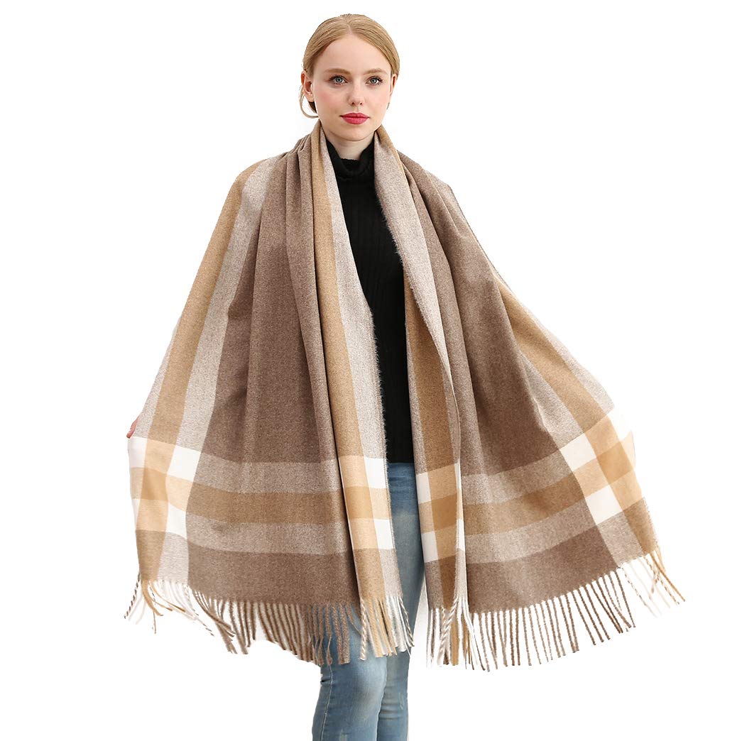 Women's Cashmere Wool Scarf - Caramel One Size-image-c954aade-3470-4cb1-a081-8cc9e228588d-123472