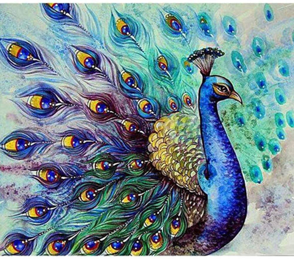 Peacock Cross Stitch Kit 11 Count Stamped with Accessories - 36CMx46CM Embroidery-image-ad58c1f3-443e-49d5-b30b-97906868de16-56501
