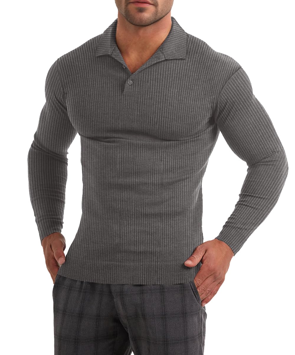 Men's Slim Fit Polo Shirt - Grey XXL-image-59736576-2c5f-4566-b6c7-c230686f2e8b-111991