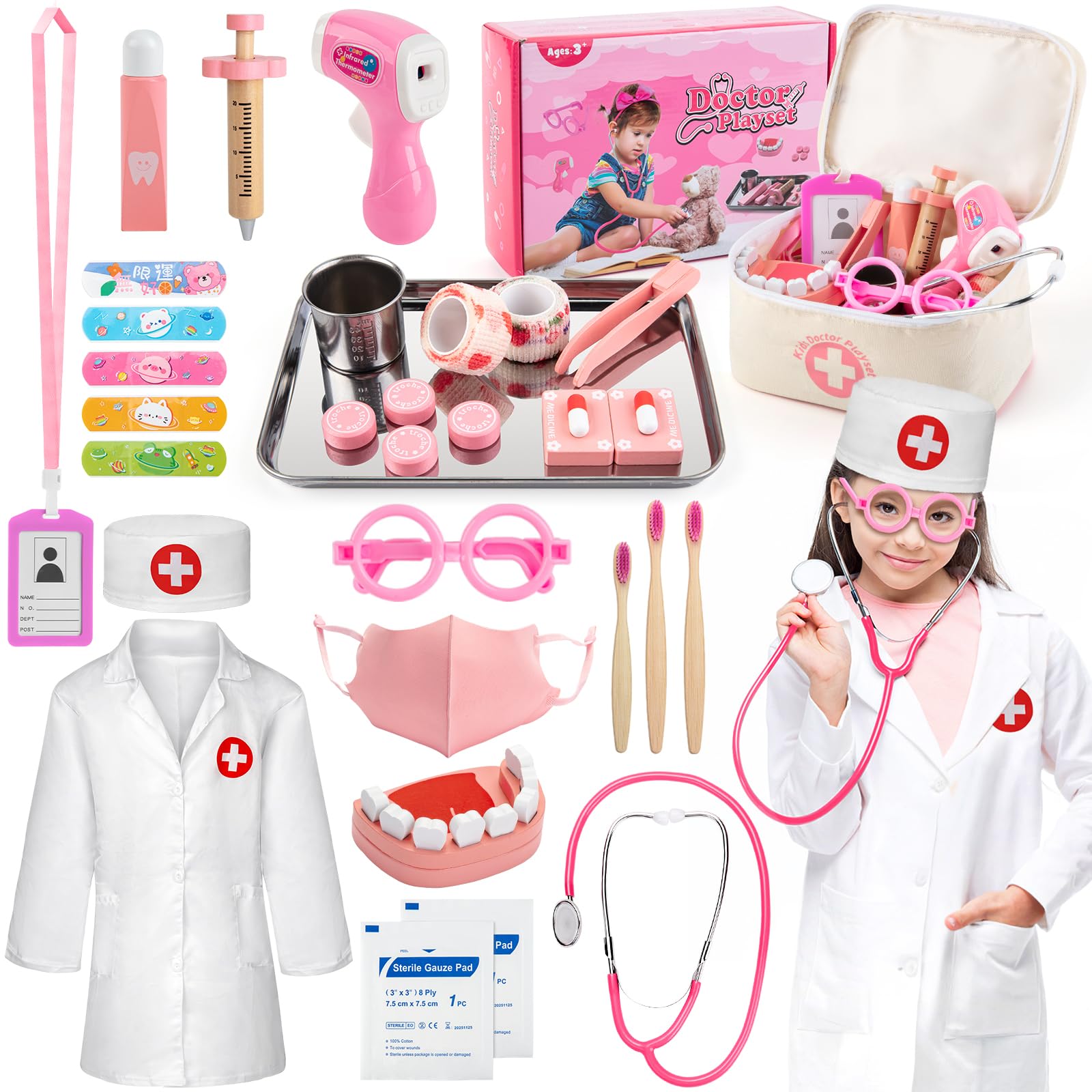 Kids Doctor Roleplay Set 32pcs - Multicolour Small-image-0e80f1b3-6c9c-4217-bf67-0b35a2889123-104447
