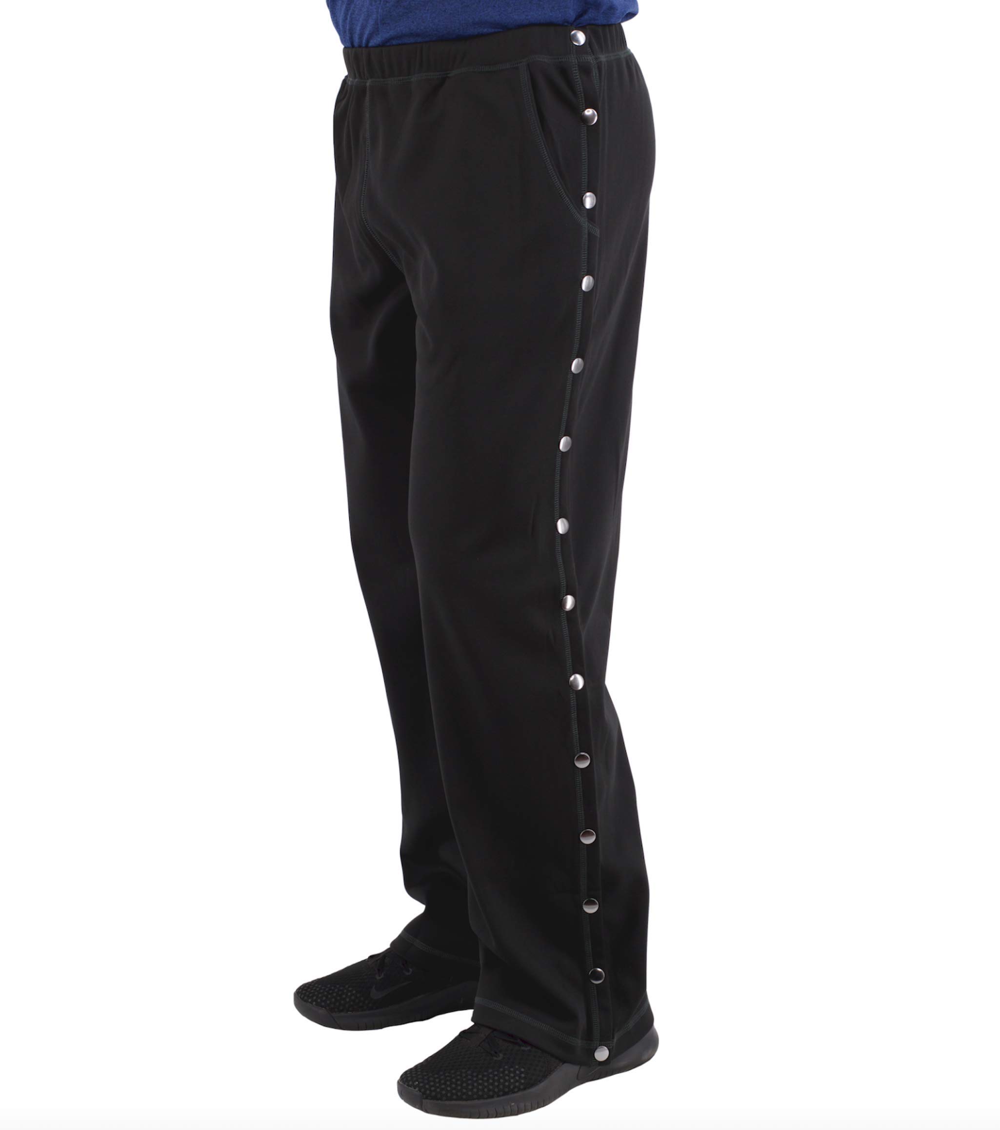 Unisex Post Surgery Tearaway Sweatpants - Black XXL-image-fa2e127a-24e5-4068-8248-01c87a5b7ecb-109808