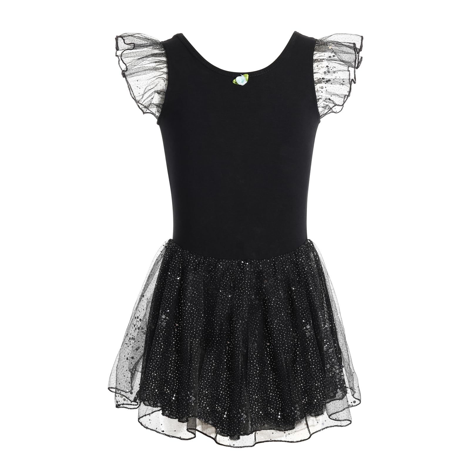 HIPPOSEUS Girls Ballet Dress Ruffle Skirt,Y-05TUTU-Black,11-12Years-image-5dacb15e-2374-4fa8-a900-311d7d2838b2-59884