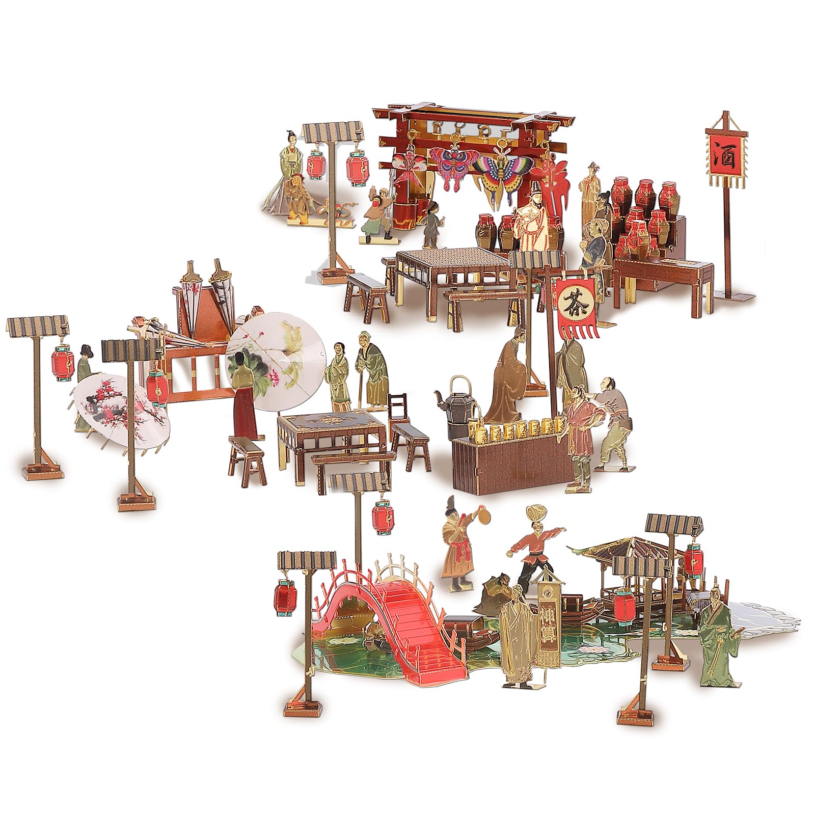 3D Metal Puzzle Building Kit - Chang'an Archway-image-a72f0d9e-1296-464f-83be-daa4edb33f5a-107986