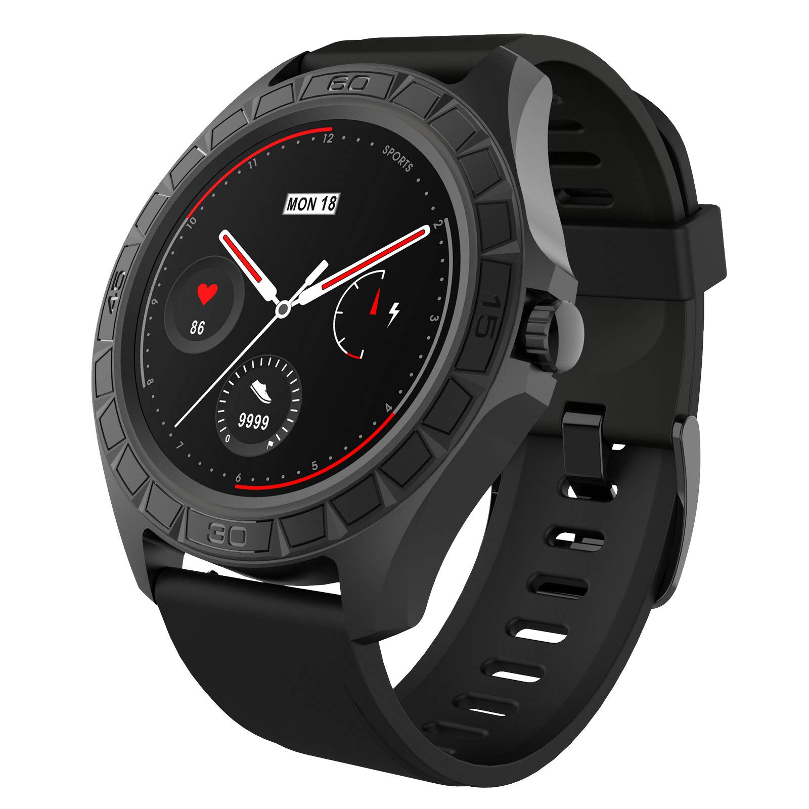 Men's Smart Watch Fitness Tracker - Black MU02WTIT#BK-image-6e3fa3cc-3908-4a1b-a69a-0f6d9e0d5ea1-120360