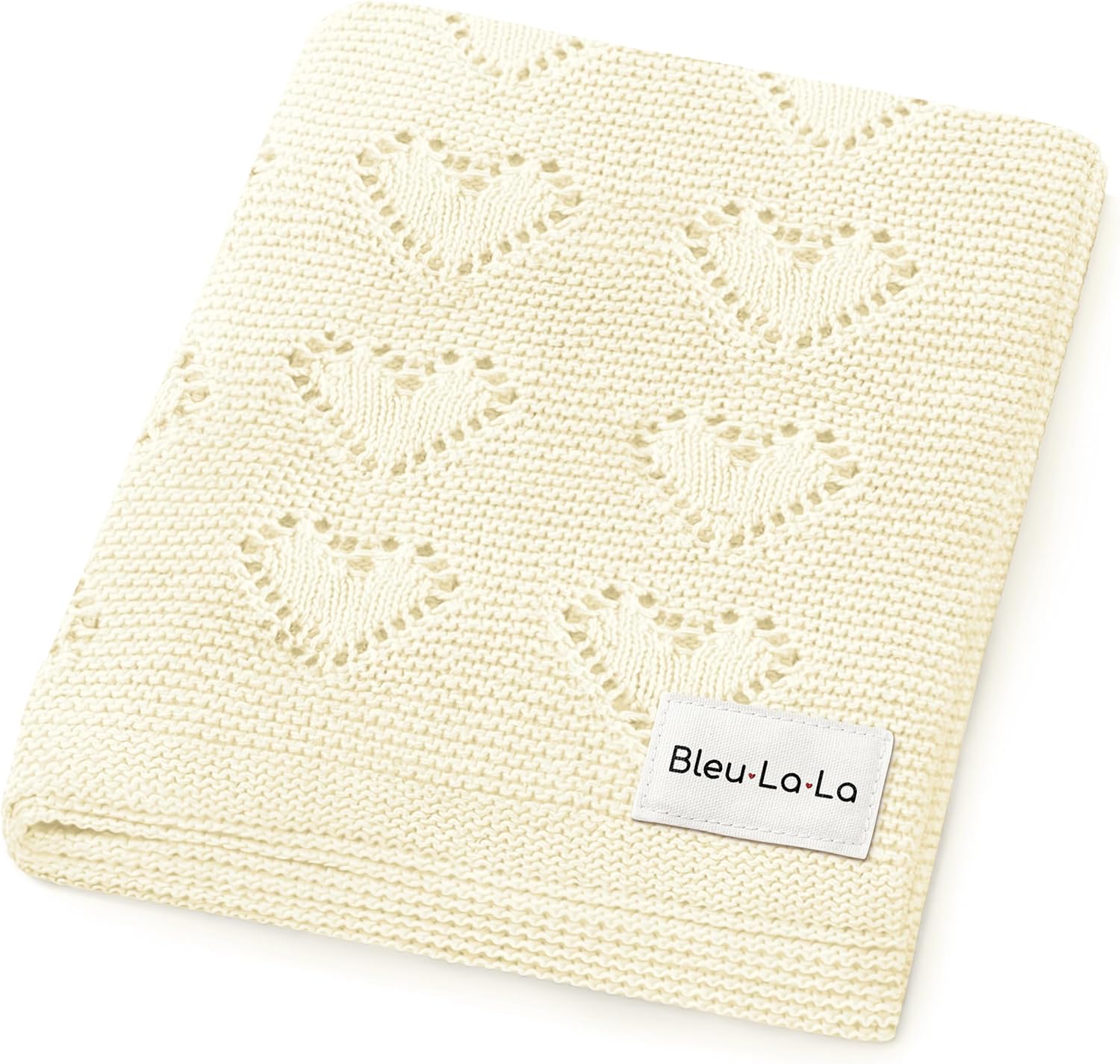 Cotton Knit Baby Blanket - Ivory 0-2 Years-image-c675ba50-2c70-4baf-829a-4c9ab89de553-110777