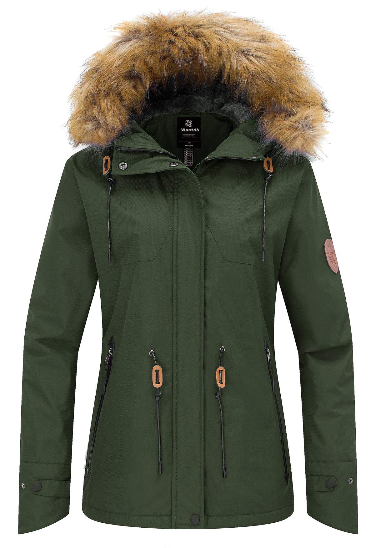 Women's Ski Jacket Waterproof - Army Green S-image-ac8acd90-202d-44ac-a908-f5cc8d2f6925-108656