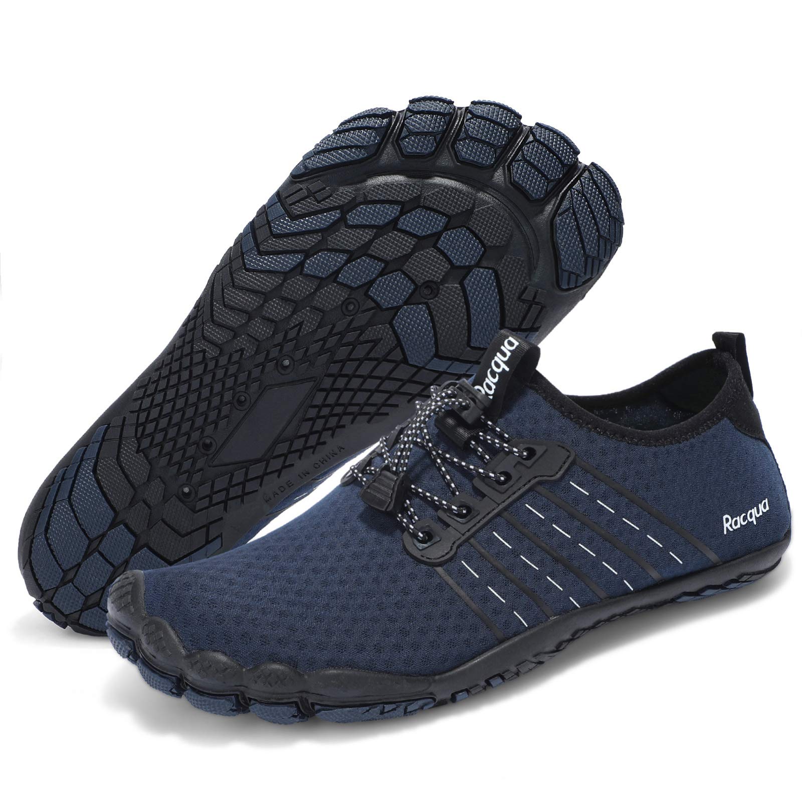 Racqua Quick Dry Aqua Sport Shoes for Men & Women - Blue EU 46 (UK 12.5) - Lightweight & Breathable-image-b08edb41-c08b-44b1-8970-6cb2b79bf356-49623
