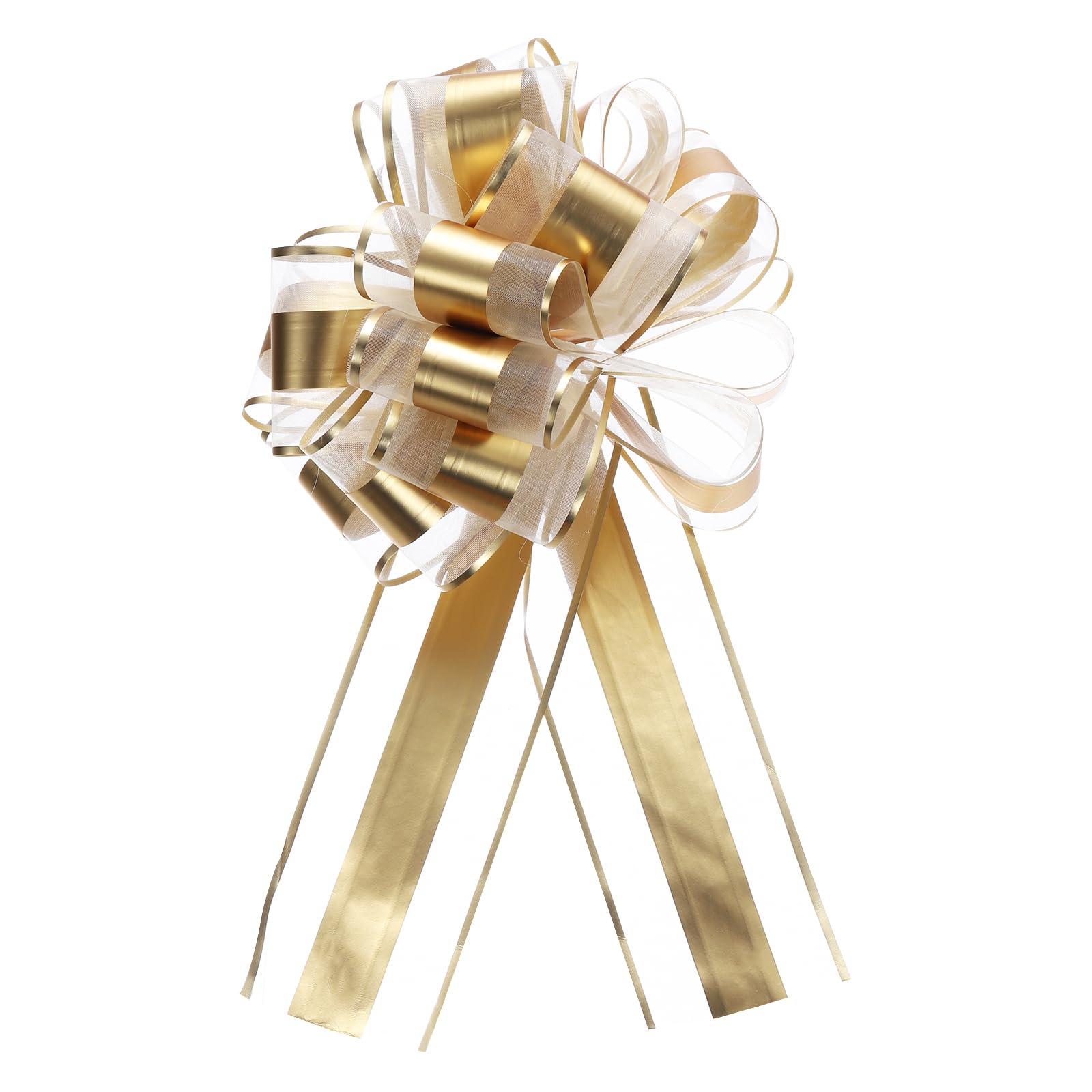 10pcs Extra Large Pull Bows - Golden 11 Inch-image-c553c88c-7c82-425b-8ea1-ed49752914d9-98531
