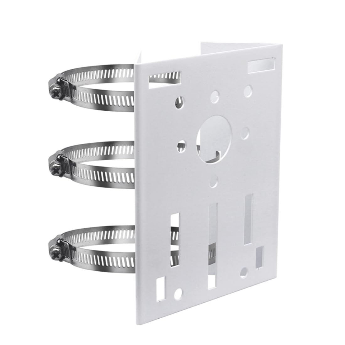 Universal Vertical Pole Mount Bracket - Ideal for Indoor/Outdoor CCTV Cameras, AP Access Points