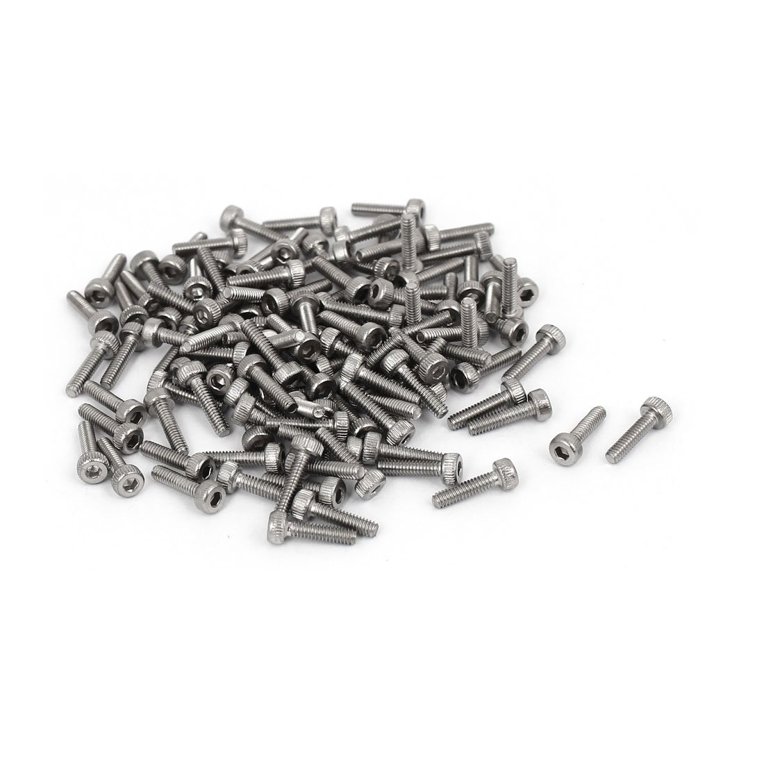 Pitch Stainless Steel uxcell M2 x 8mm 0.4mm 304 Hex DIN912 120pcs-image-f80dfcc9-7488-4ae7-af76-f75a5d0b6beb-62707