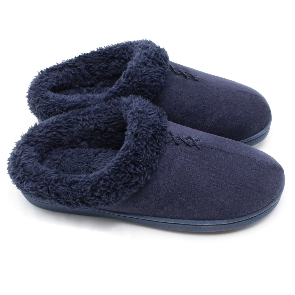 Women's Warm Clog Slippers - Navy Blue UK 4/5-image-d8640b94-65a6-4810-b3d7-ee413205ac99-111326