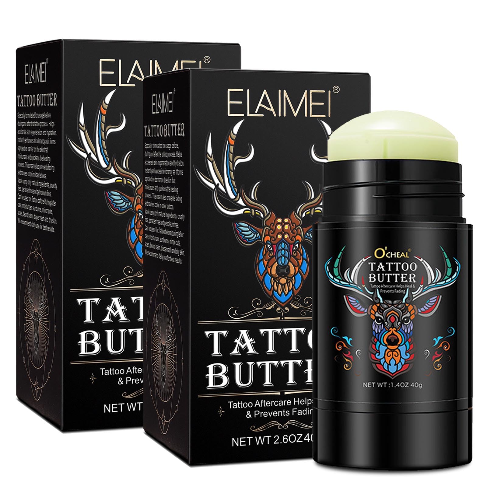 Tattoo Cream GWAWG Tattoo Balm, Tattoo Aftercare Looking (2 x 40g)-image-8c4b276c-5215-4254-8dc6-5f45a6771b05-57046