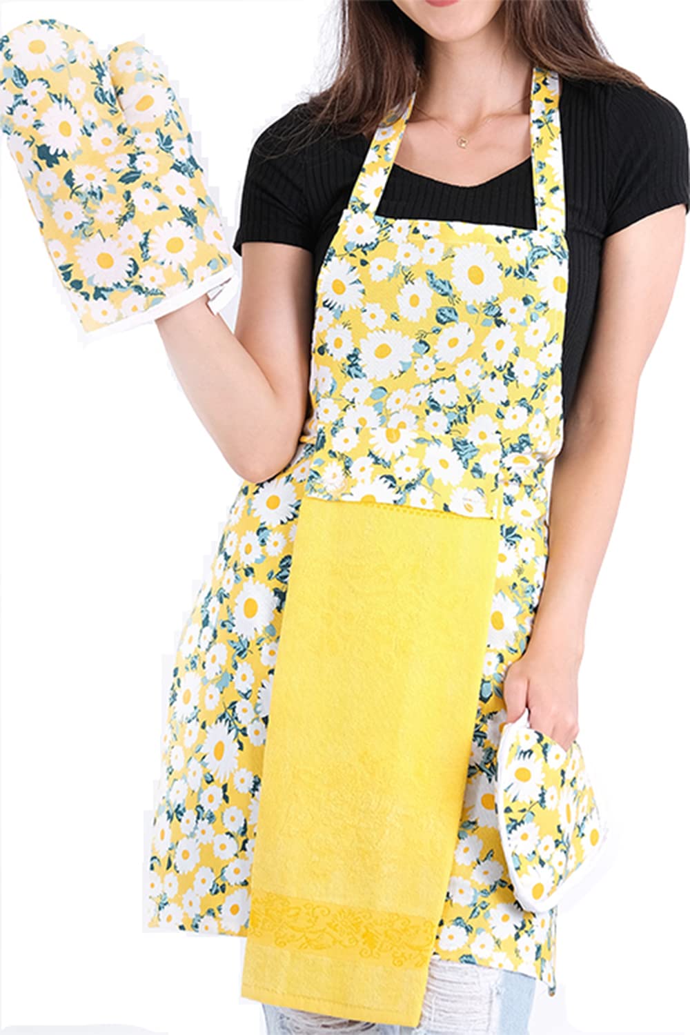4-Piece Kitchen Apron Set - Classic Style-image-6b99d540-406b-4b47-8ea5-725edb758465-4389