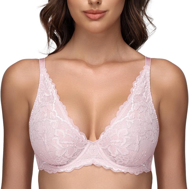 Floral Lace Underwired Bra - Light Pink 32B-image-0a9ebff1-b9d9-4a30-8d6e-e3c768680d1d-113350