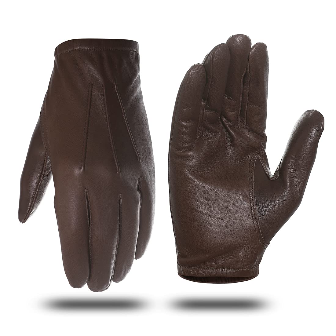 Men's Leather Police Duty Gloves - Saddle L-image-77717423-8084-461e-accd-c8a08b46e47b-116460