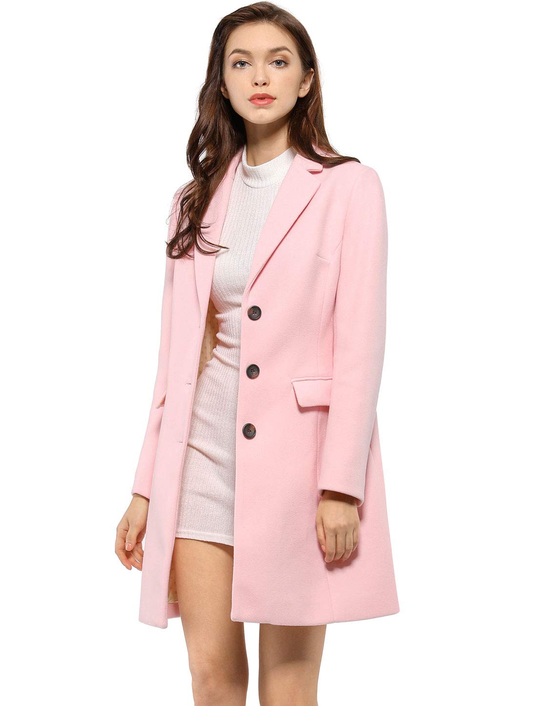 Women's Winter Coat Single Breasted - Pink XS-image-fbe52ee1-e185-4298-9118-f517e4630154-114716