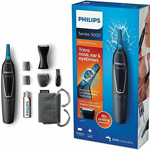 Philips Series 5000 Battery-Operated Nose, Ear & Eyebrow Trimmer