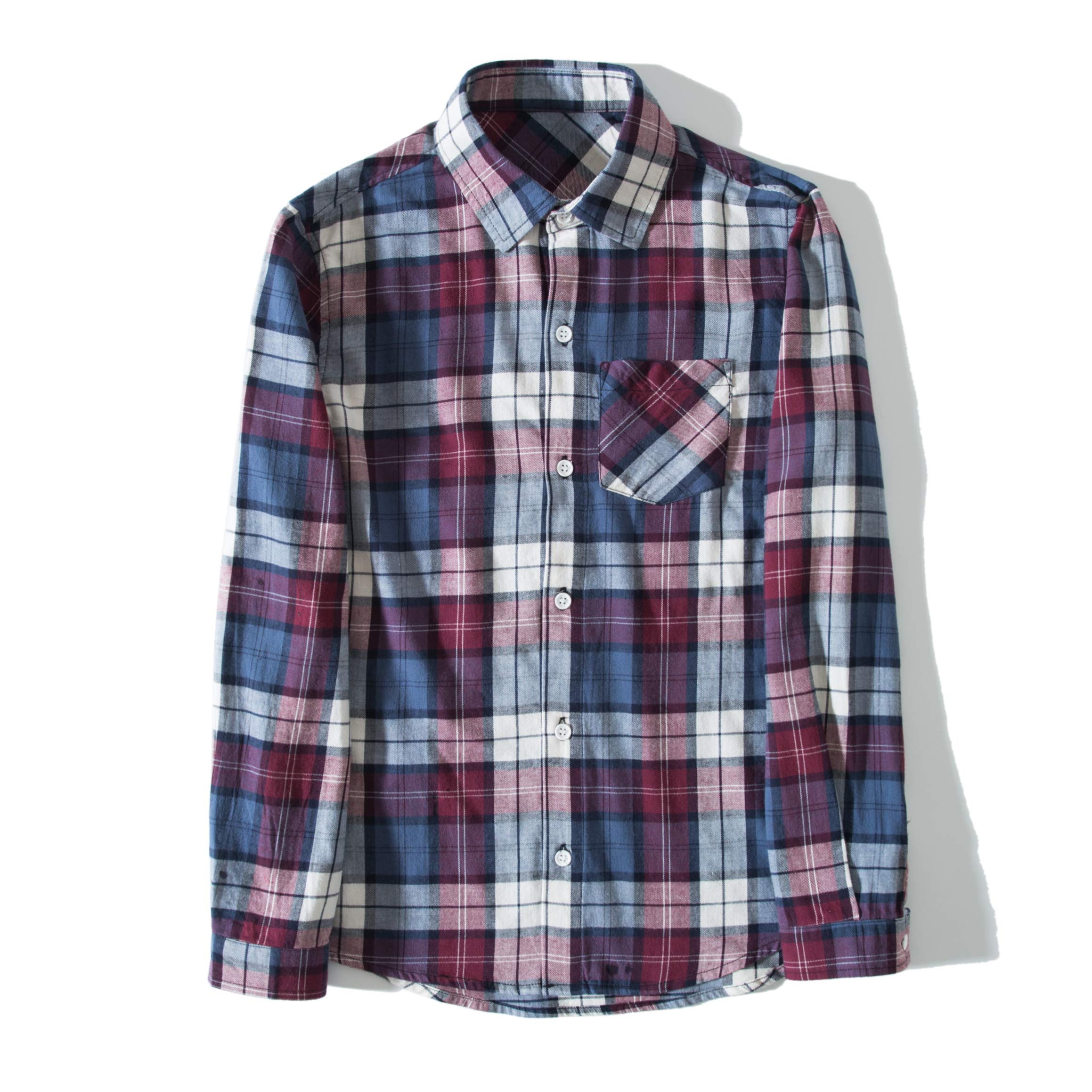 Boy's Long Sleeve Checked Shirt - Wine Check 6 Years-image-d3ff3ee5-68f3-4ad8-b9a3-8700811afdde-108097