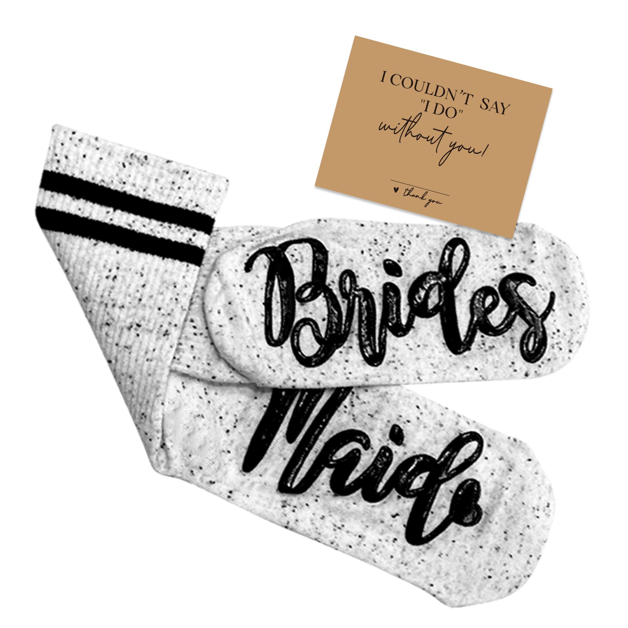 Bridesmaid Socks Hen Party Crew 6 Pack - Grey One Size-image-6d617cd9-d746-47b2-924b-1f8350480c0b-105515