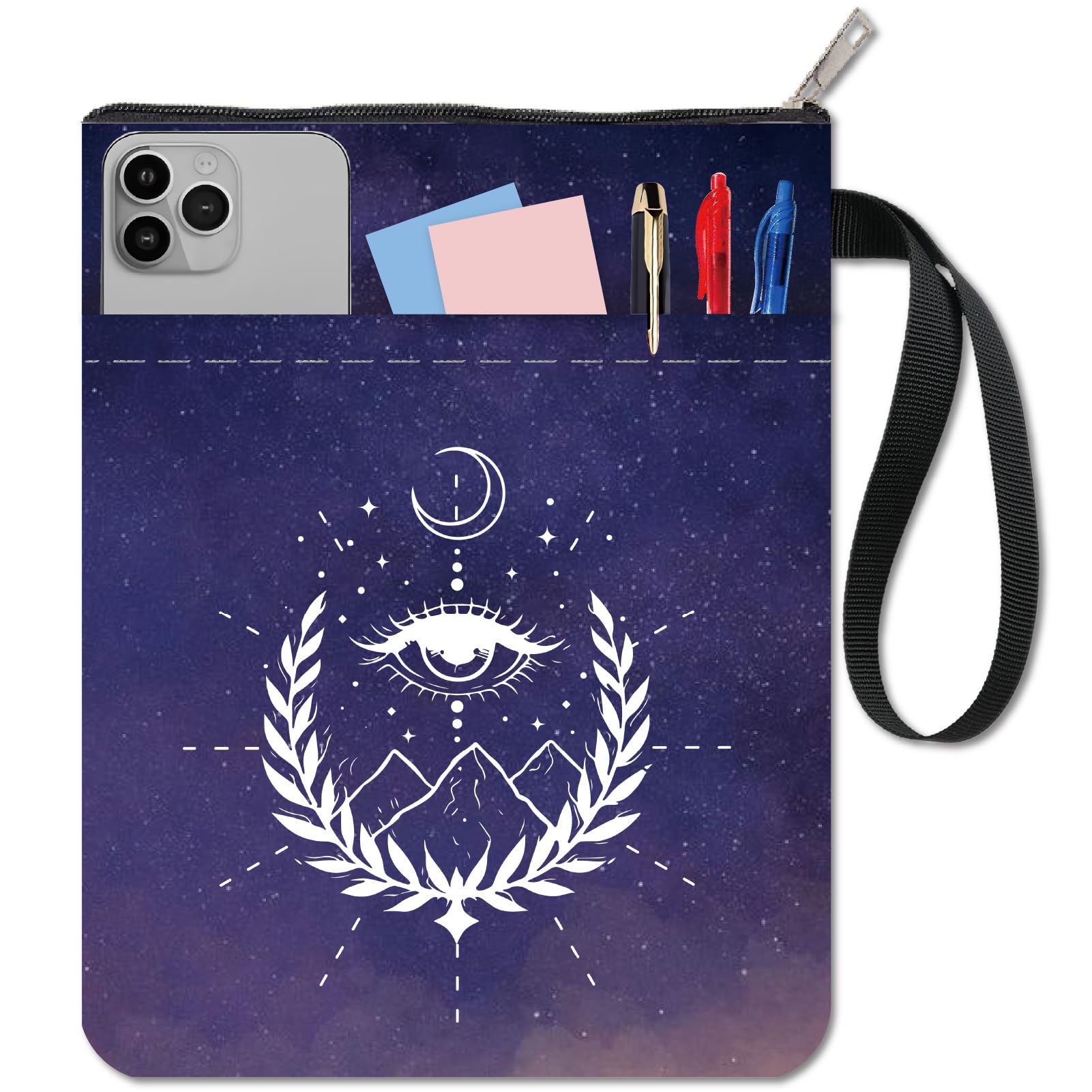 Mountain Book Sleeve with Zipper - Waterproof Galaxy Design, Protects Paperbacks & Hardbacks-image-6c6c1720-b7f2-48de-b210-f0b034848dff-67935