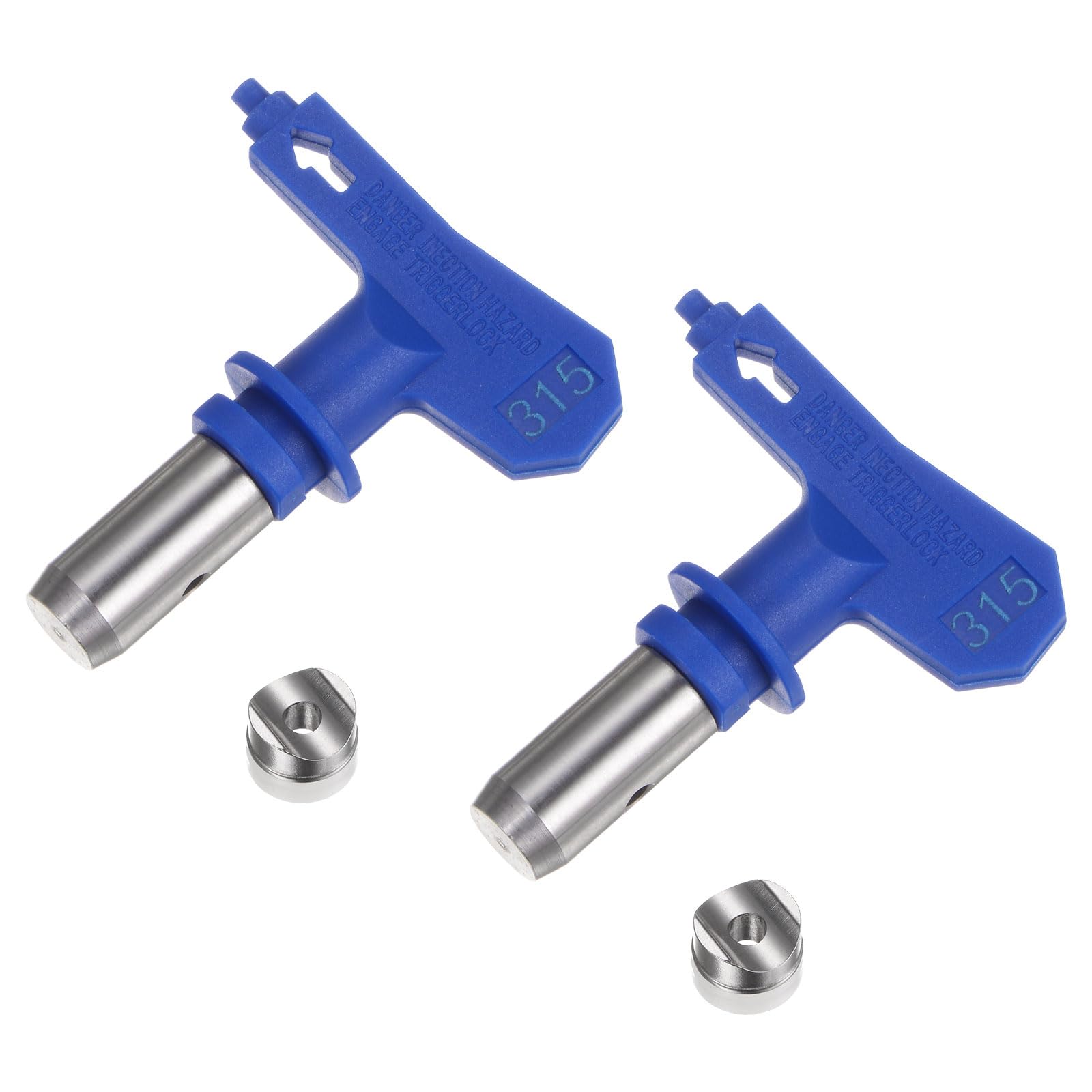 2pcs Reversible Spray Tips for Airless Sprayer 315 Nozzle - Durable, Easy Install, Multi-Coating Use