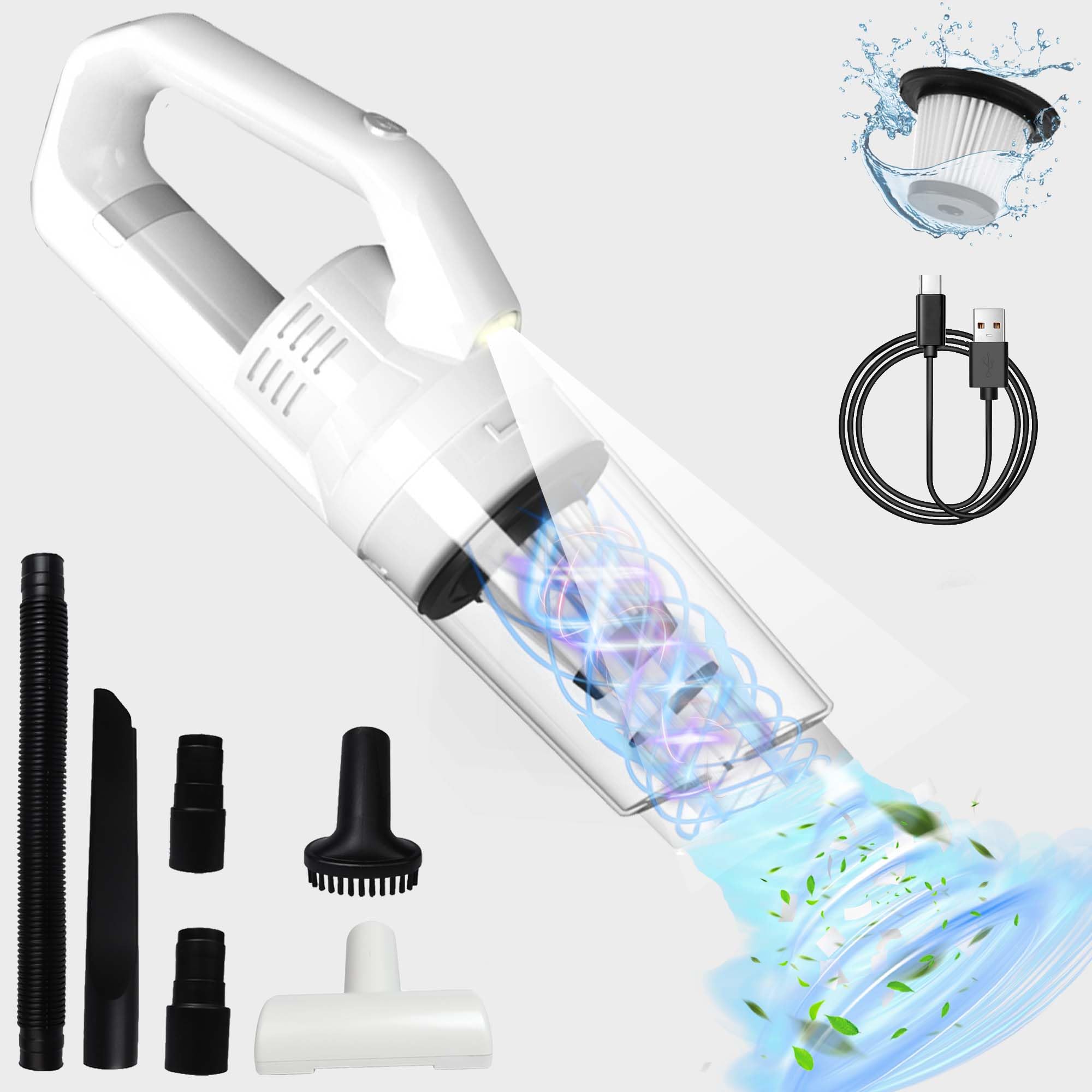 Cordless Handheld Vacuum 15000Pa Power - White-image-ee2a4e55-77f9-459f-8406-5fe998e4b52c-118527